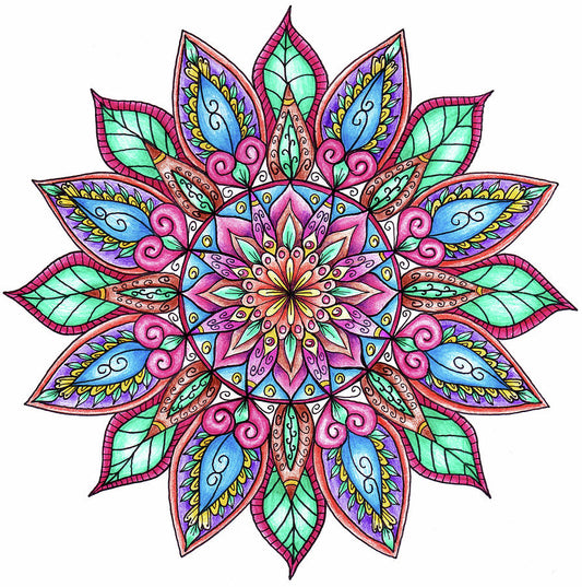 Colorful Mandala Art Print | Premium Fine Art Print | RedKalion