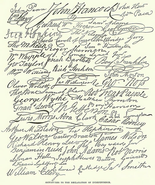 Declaration of Independence Drawing Art Print | RedKalion