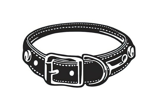 Dog Collar Drawing Art Print | Premium Fine Art Reproduction | RedKalion