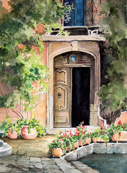 Doorway Paintings: The Open Door Art Print | RedKalion