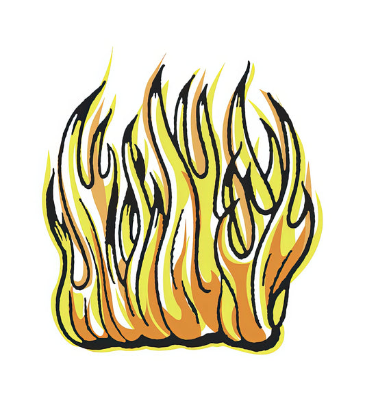 Drawings of Flames Fire Art Print | Museum-Quality Reproduction | RedKalion