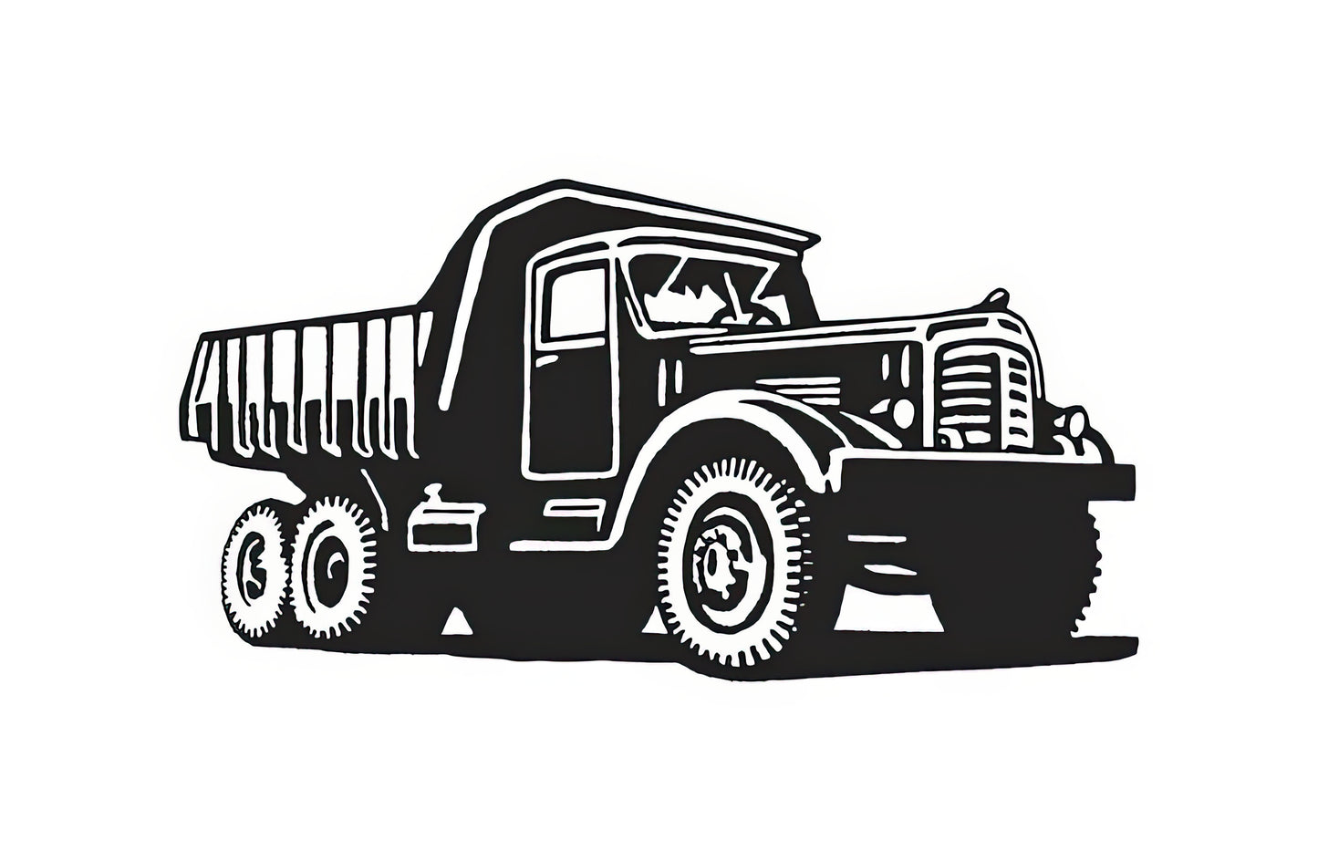 Dump Truck Drawing Art Print | RedKalion