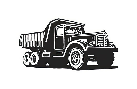 Dump Truck Drawing Art Print | RedKalion