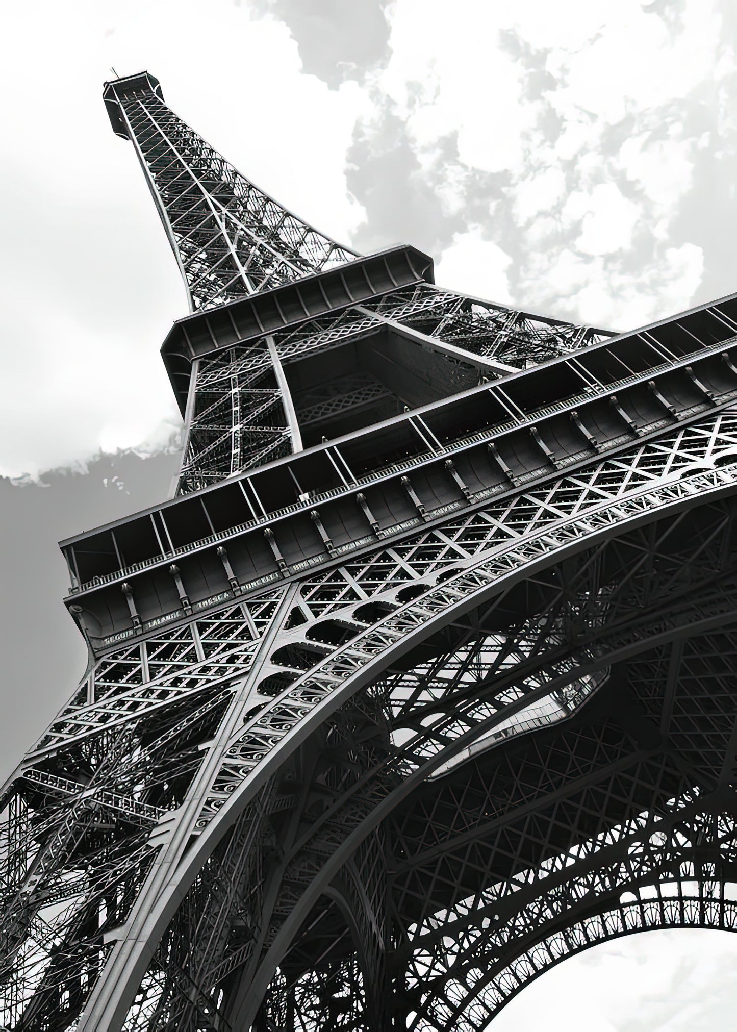 Eiffel Tower Black and White Art Print | Museum-Quality Fine Art | RedKalion