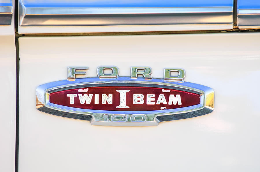 Ford Twin I Beam Badge Art Print | Premium Museum-Quality Reproduction | RedKalion