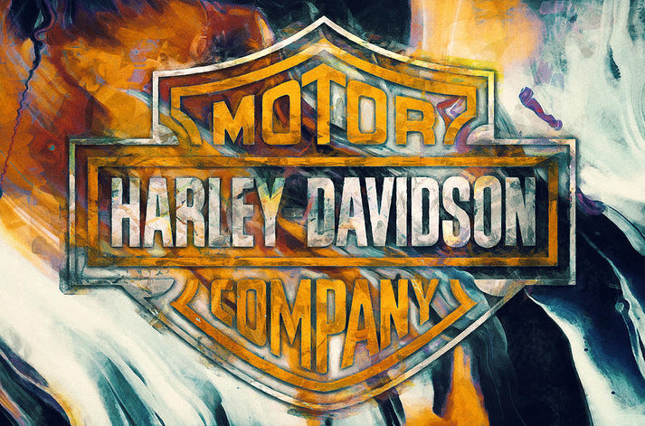 Harley Davidson Logo Art Print | Museum-Quality Fine Art Print | RedKalion
