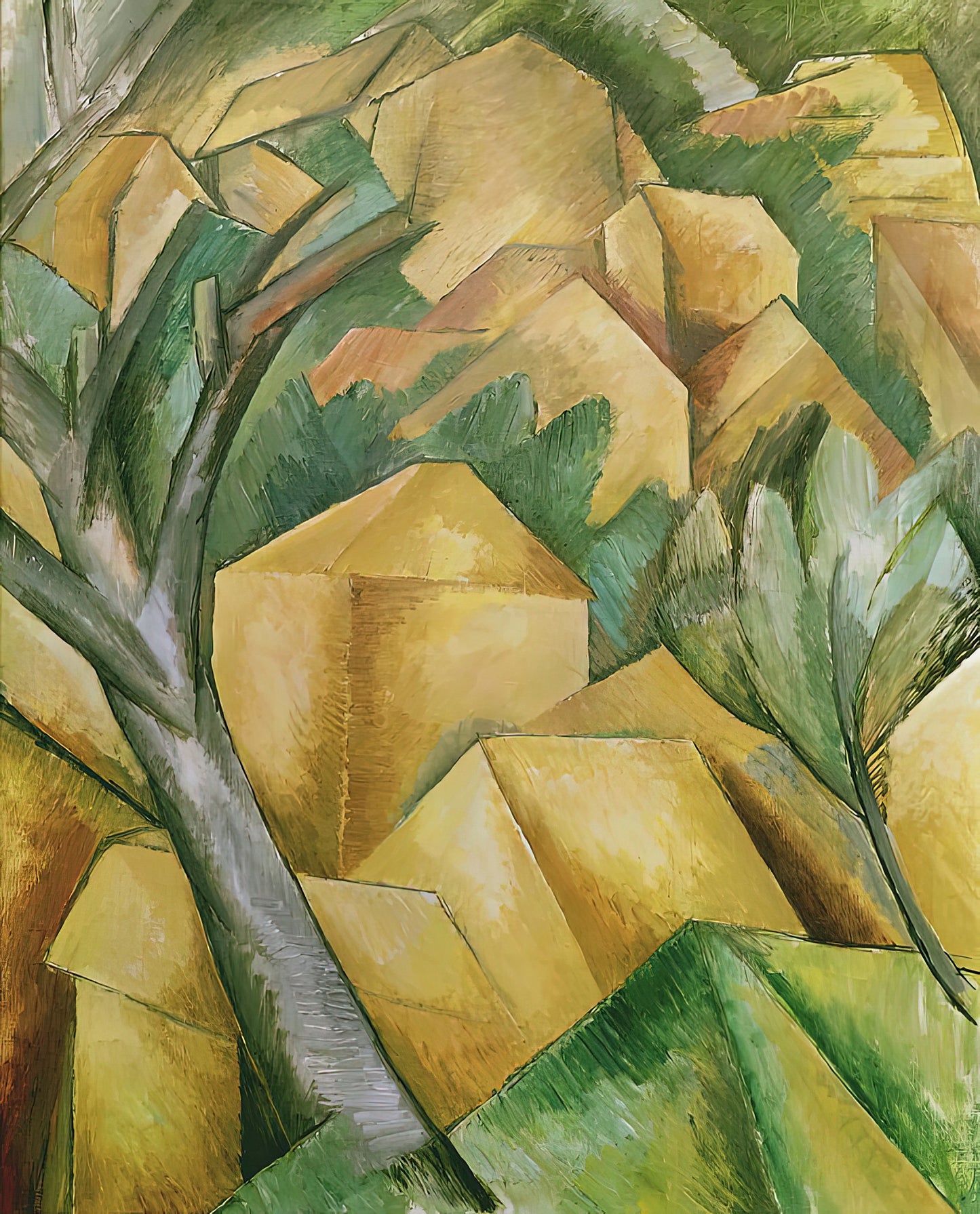 Houses at L'Estaque Art Print by Georges Braque | RedKalion