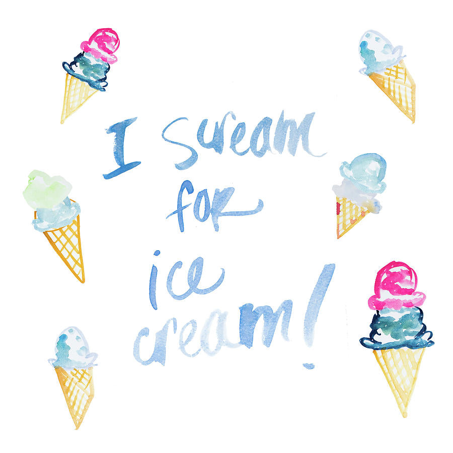 I Scream For Ice Cream Art Print | Premium Fine Art Print | RedKalion