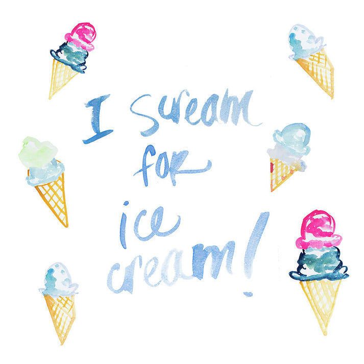 I Scream For Ice Cream Art Print | Premium Fine Art Print | RedKalion