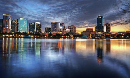 Orlando Florida Skyline Art Print | Museum-Quality Fine Art Print | RedKalion