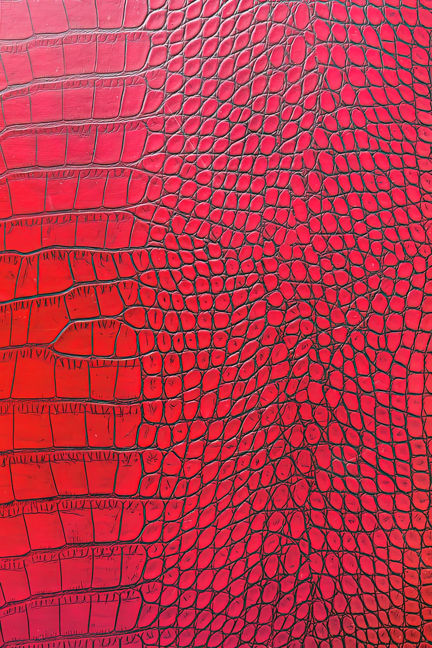 Red Alligator Art Print | Premium Fine Art Print | RedKalion