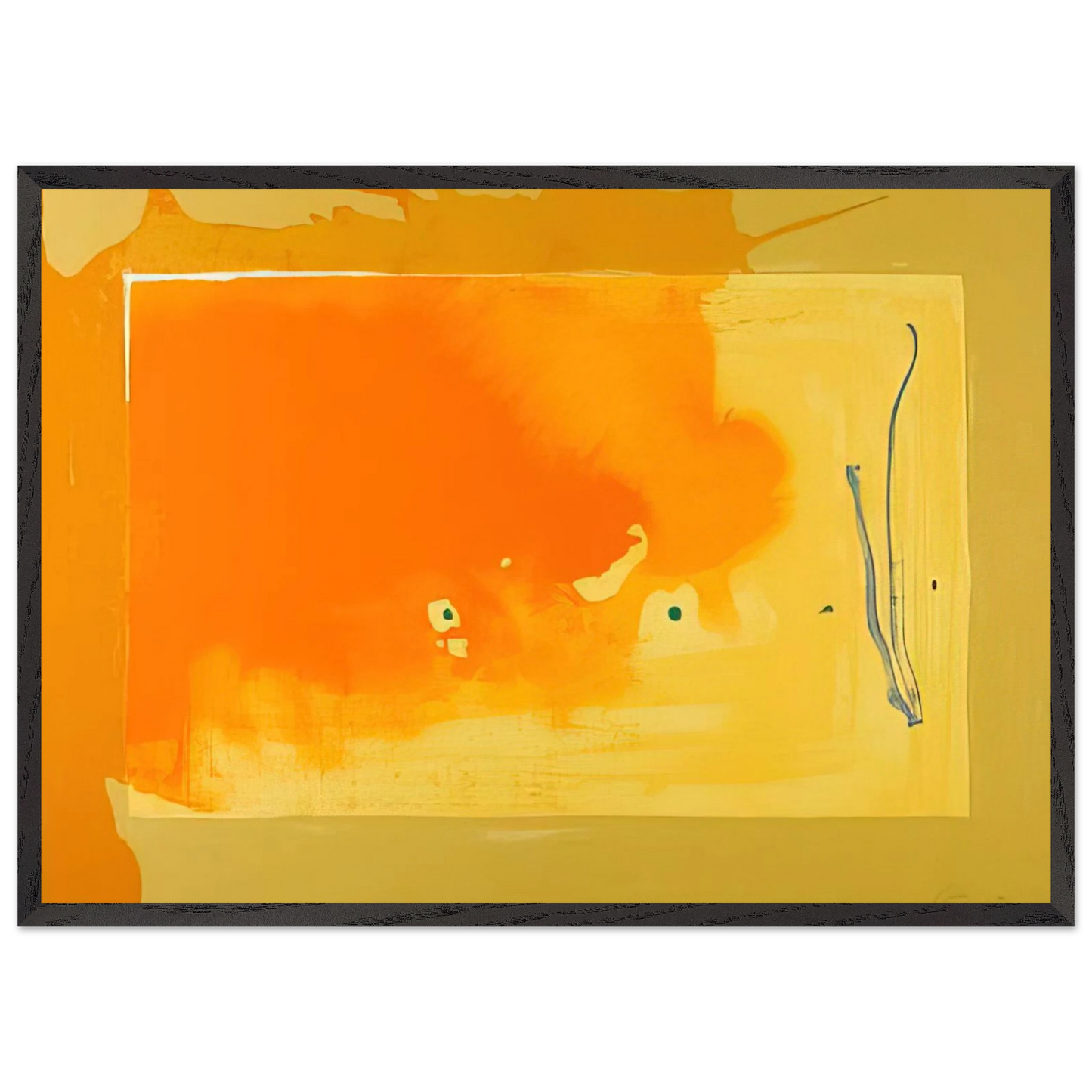 Helen Frankenthaler - Bilbao - 1998 Wall art - 28x43  cm / XL (11x17 inches) - Fine Art Poster-canvas - -