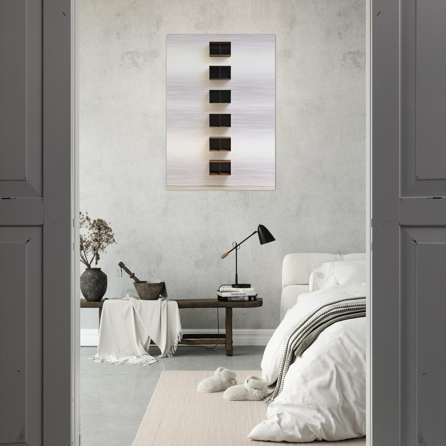 Untitled JUDDO0544 - 1990 - Donald Judd Brushed Aluminum Print - 70x100 cm / 28x40 inches | Donald Judd Aluminum Print | Donald Judd Prints