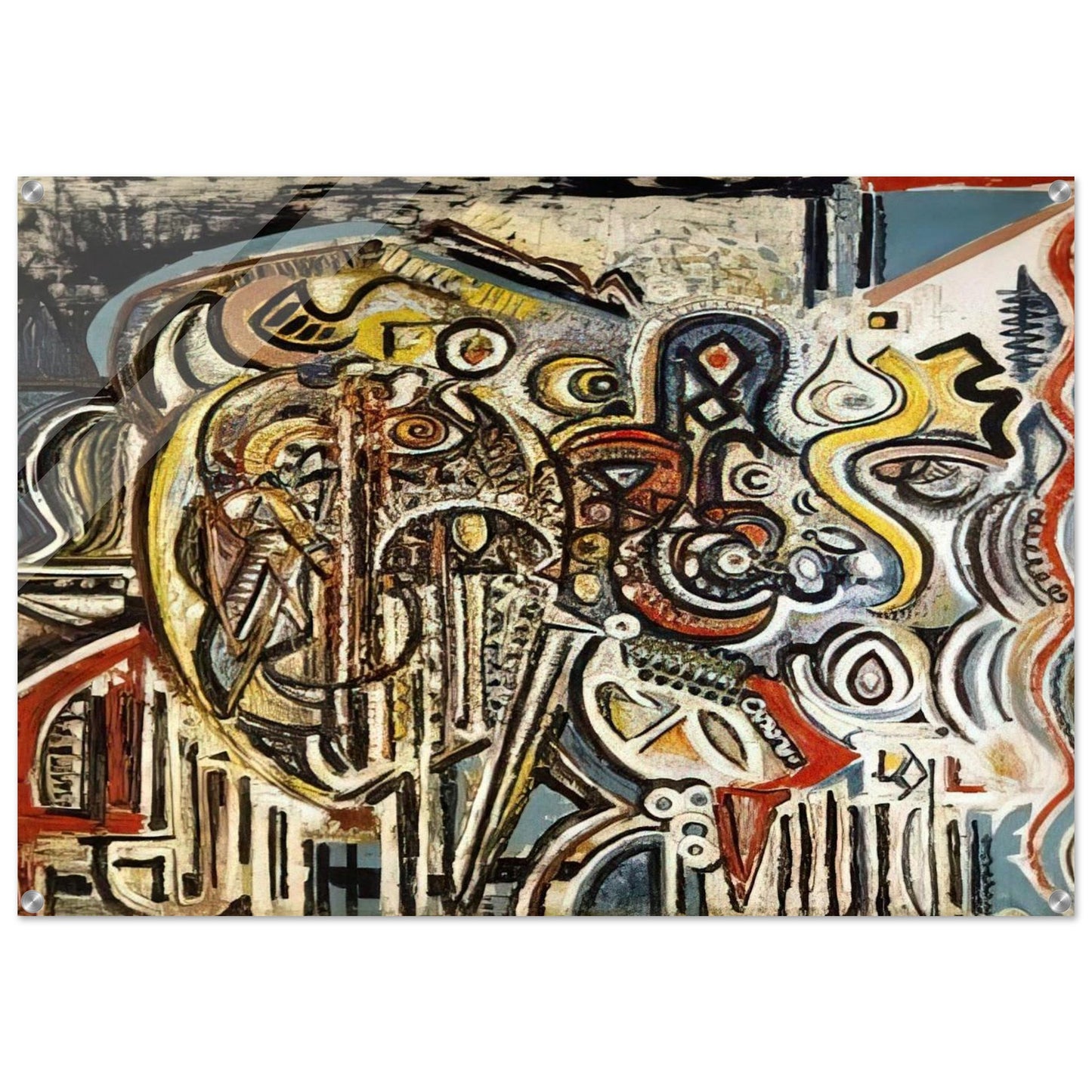 Portrait of Pegeen - Richard Pousette-Dart Acrylic Print - 70x100 cm / 28x40″ inches