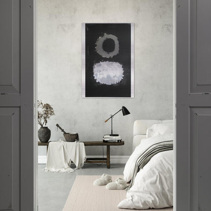 Black Field - 1972 - Adolph Gottlieb Brushed Aluminum Print - 70x100 cm / 28x40 inches | Adolph Gottlieb Aluminum Print | Adolph Gottlieb Prints