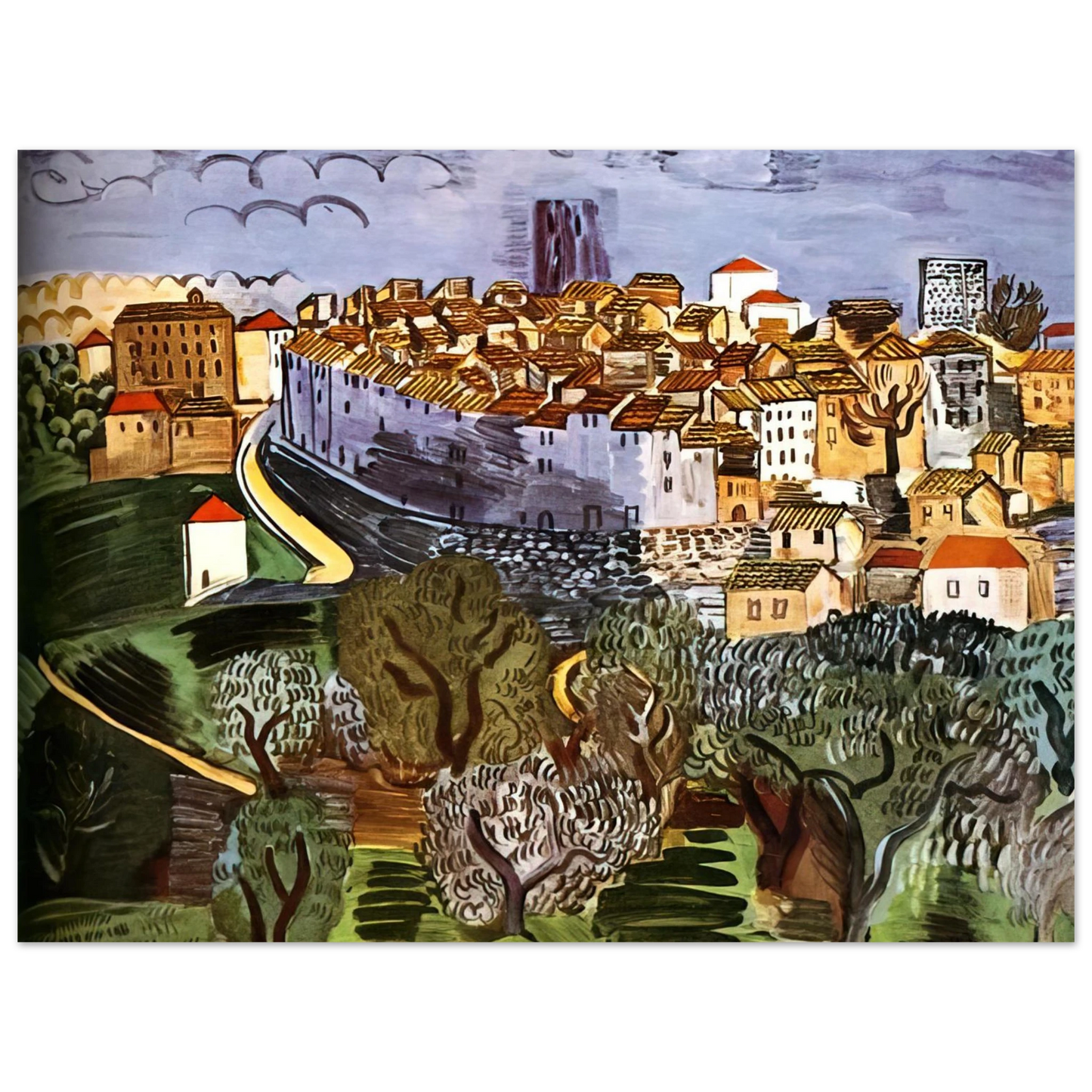 Raoul Dufy - VENCE 1923  75x100 cm / 30x40inches Fine Art Poster