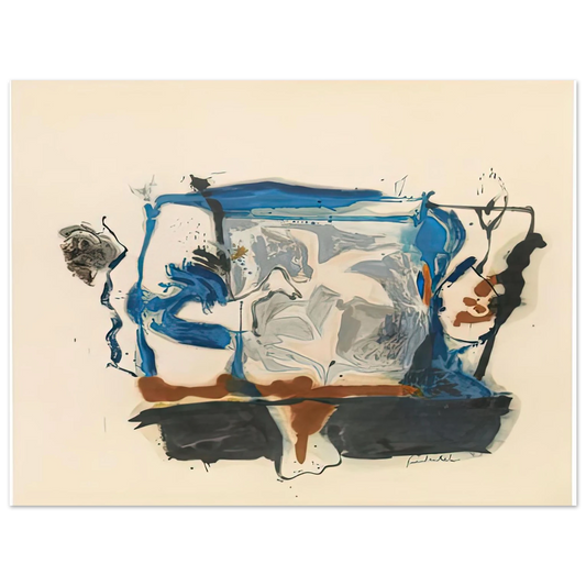 Helen Frankenthaler - Swan Lake II, 1961- Wall Art - 21x29.7 cm / 8x12" - Fine Art Poster-canvas - -
