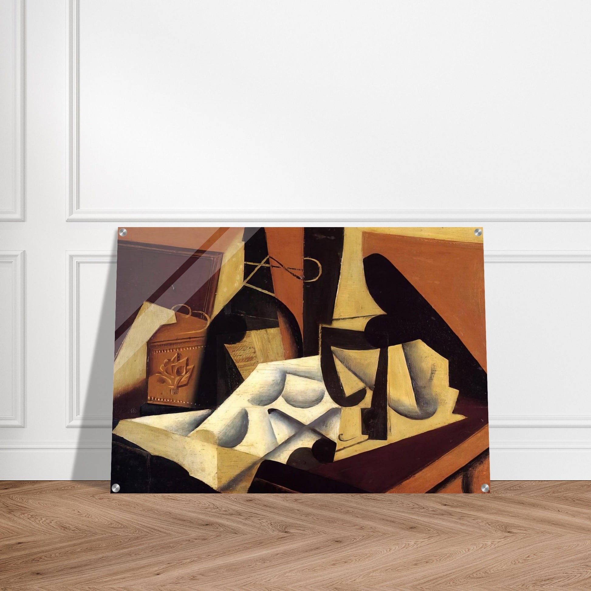 STILL LIFE WITH WHITE TABLECLOTH 1916 - Juan Gris Acrylic Print - 70x100 cm / 28x40″ inches