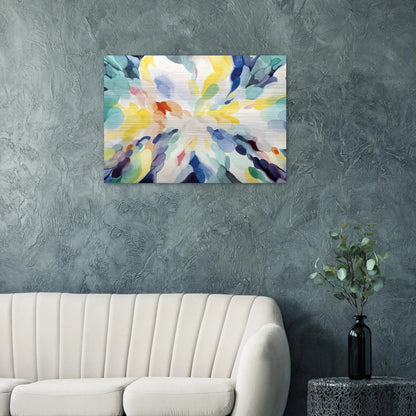 Wheel of Day - Alice Baber Brushed Aluminum Print - 70x100 cm / 28x40 inches | Alice Baber Aluminum Print | Alice Baber Prints