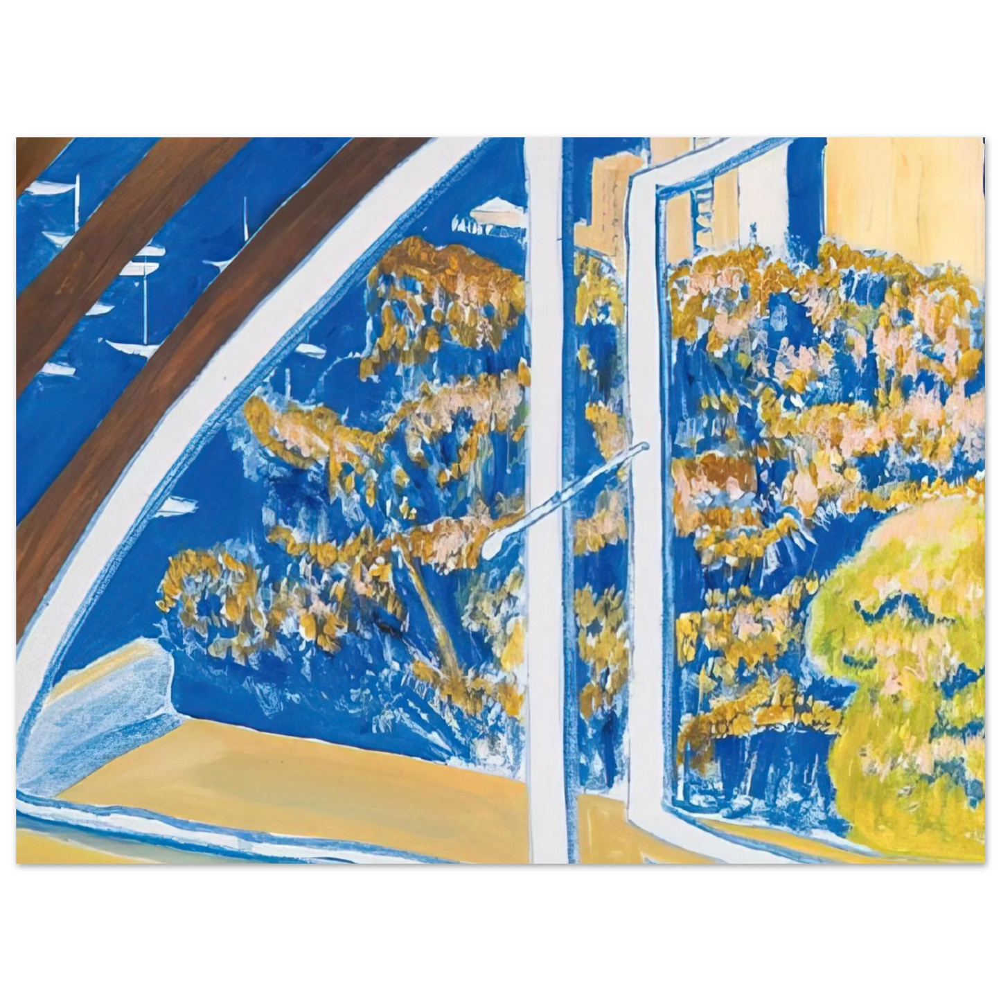 Brett Whiteley - The Window, Lavender Bay - 1980  75x100 cm / 30x40inches Fine Art Poster