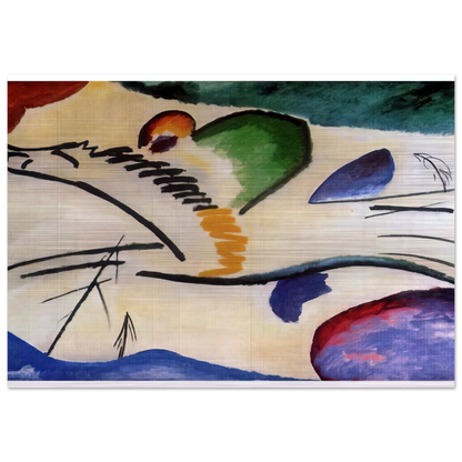 LYRICAL LYRICS 1911 - Wassily Kandinsky Brushed Aluminum Print - 70x100 cm / 28x40 inches | Wassily Kandinsky Aluminum Print | Wassily Kandinsky Prints