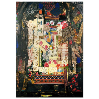 Window on Montana - PD Pattern and Decoration - Miriam Schapiro Brushed Aluminum Print - 70x100 cm / 28x40 inches | Miriam Schapiro Aluminum Print | Miriam Schapiro Prints