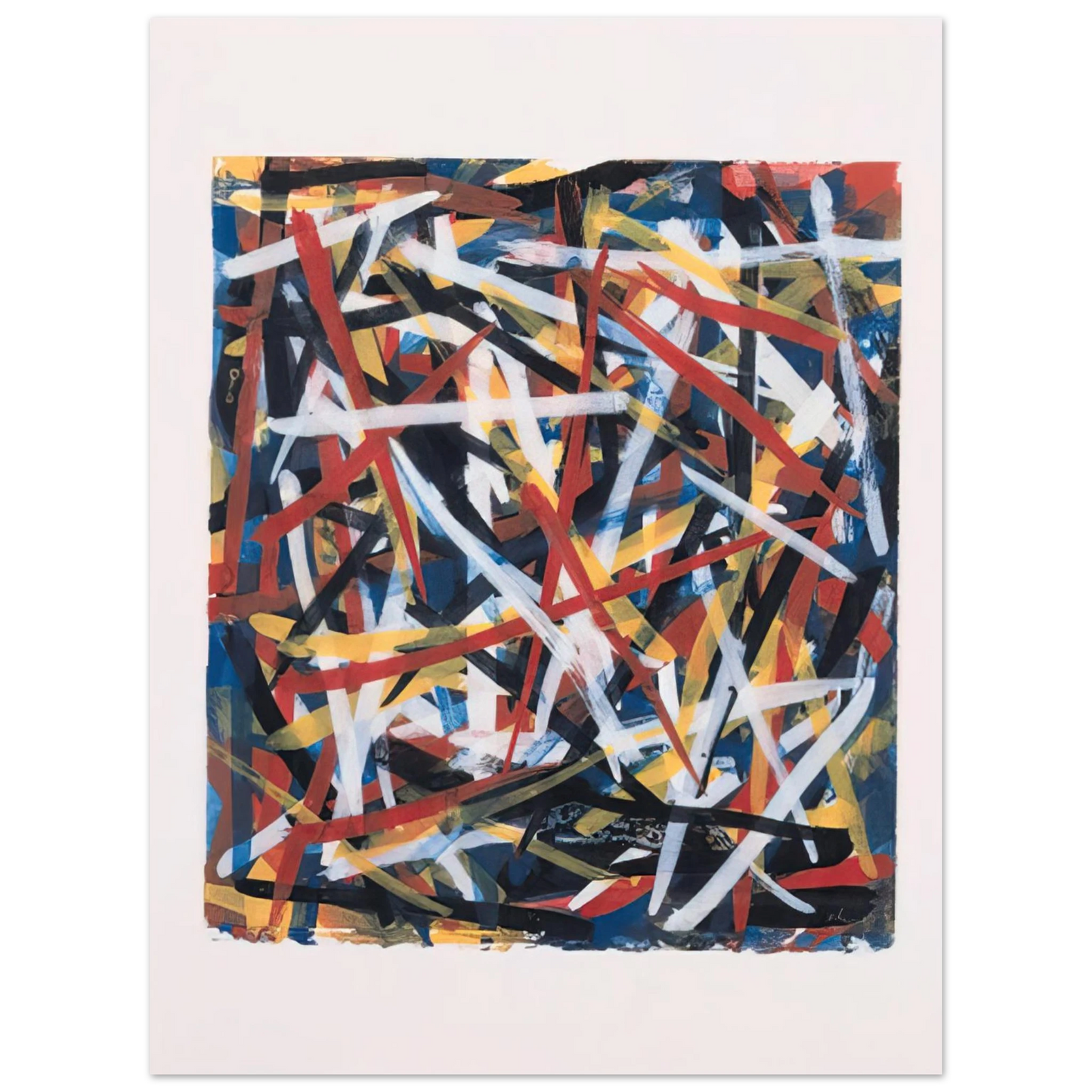 Sol LeWitt - Brushstrokes  75x100 cm / 30x40inches Fine Art Poster