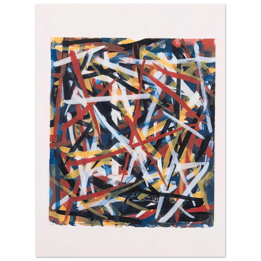 Sol LeWitt - Brushstrokes  75x100 cm / 30x40inches Fine Art Poster