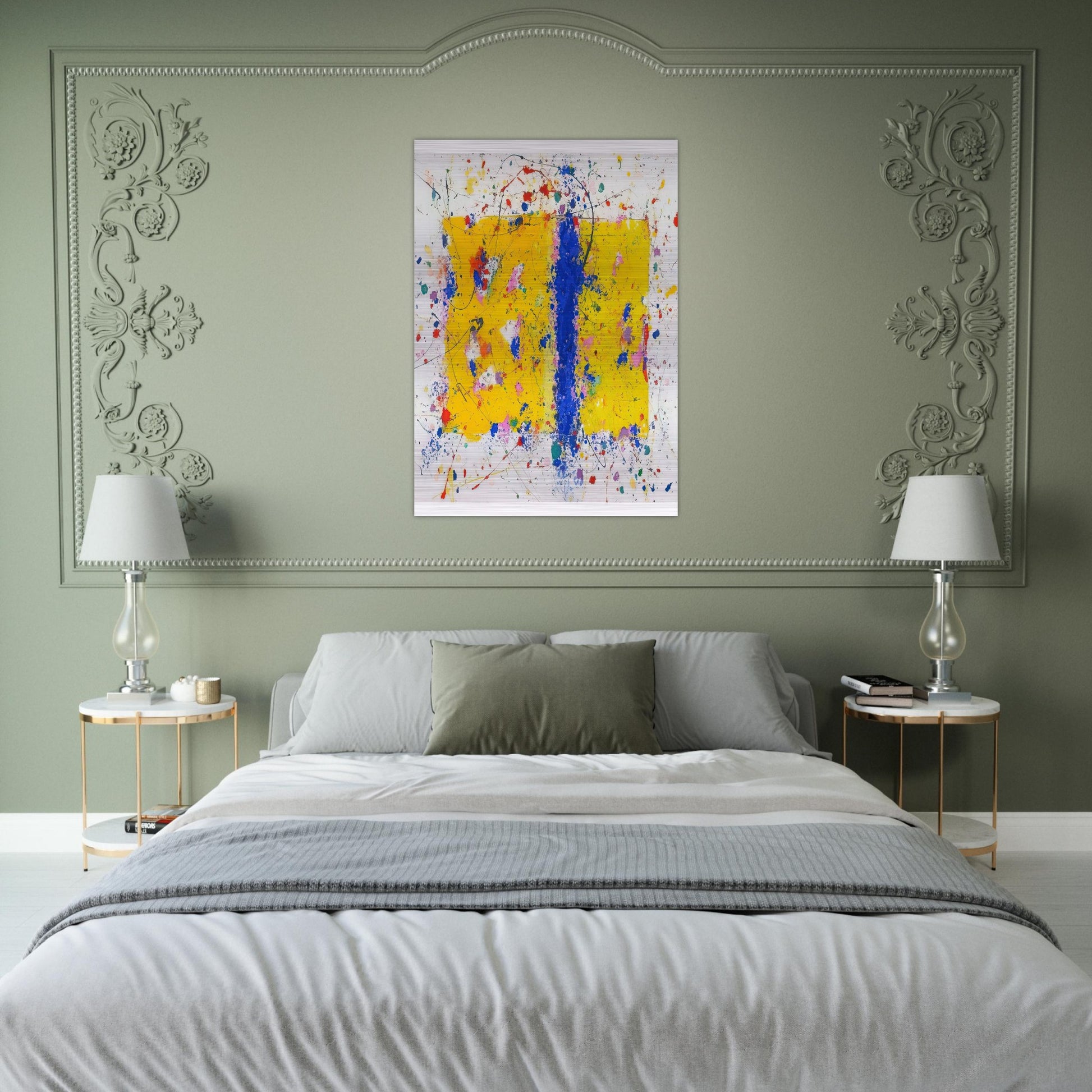Light in Itself - Sam Francis Brushed Aluminum Print - 70x100 cm / 28x40 inches | Sam Francis Aluminum Print | Sam Francis Prints