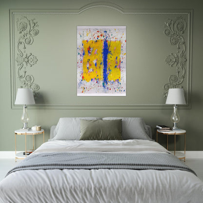 Light in Itself - Sam Francis Brushed Aluminum Print - 70x100 cm / 28x40 inches | Sam Francis Aluminum Print | Sam Francis Prints
