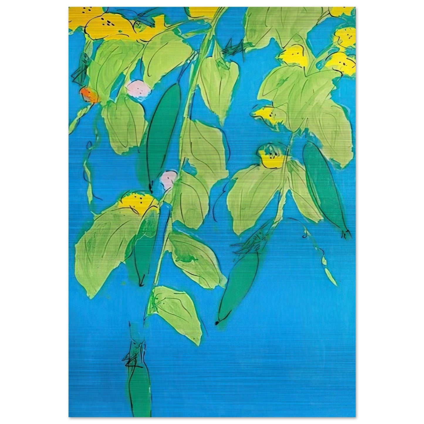 Summer Days - 2008 - Walasse Ting Brushed Aluminum Print - 70x100 cm / 28x40 inches | Walasse Ting Aluminum Print | Walasse Ting Prints