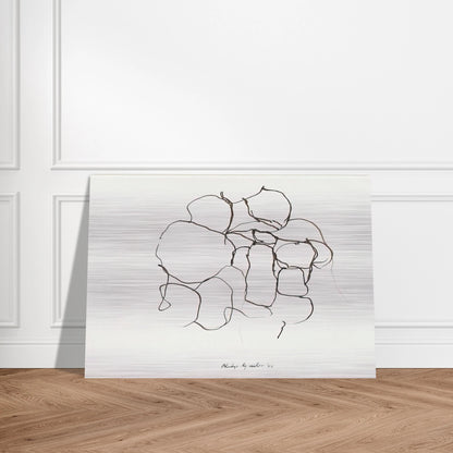 UNTITLED 5 - Philip Guston Brushed Aluminum Print - 70x100 cm / 28x40 inches | Philip Guston Aluminum Print | Philip Guston Prints