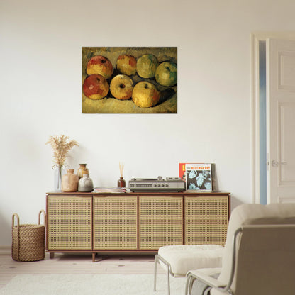 Apples - Paul Cézanne Brushed Aluminum Print - 70x100 cm / 28x40 inches | Paul Cézanne Aluminum Print | Paul Cézanne Prints