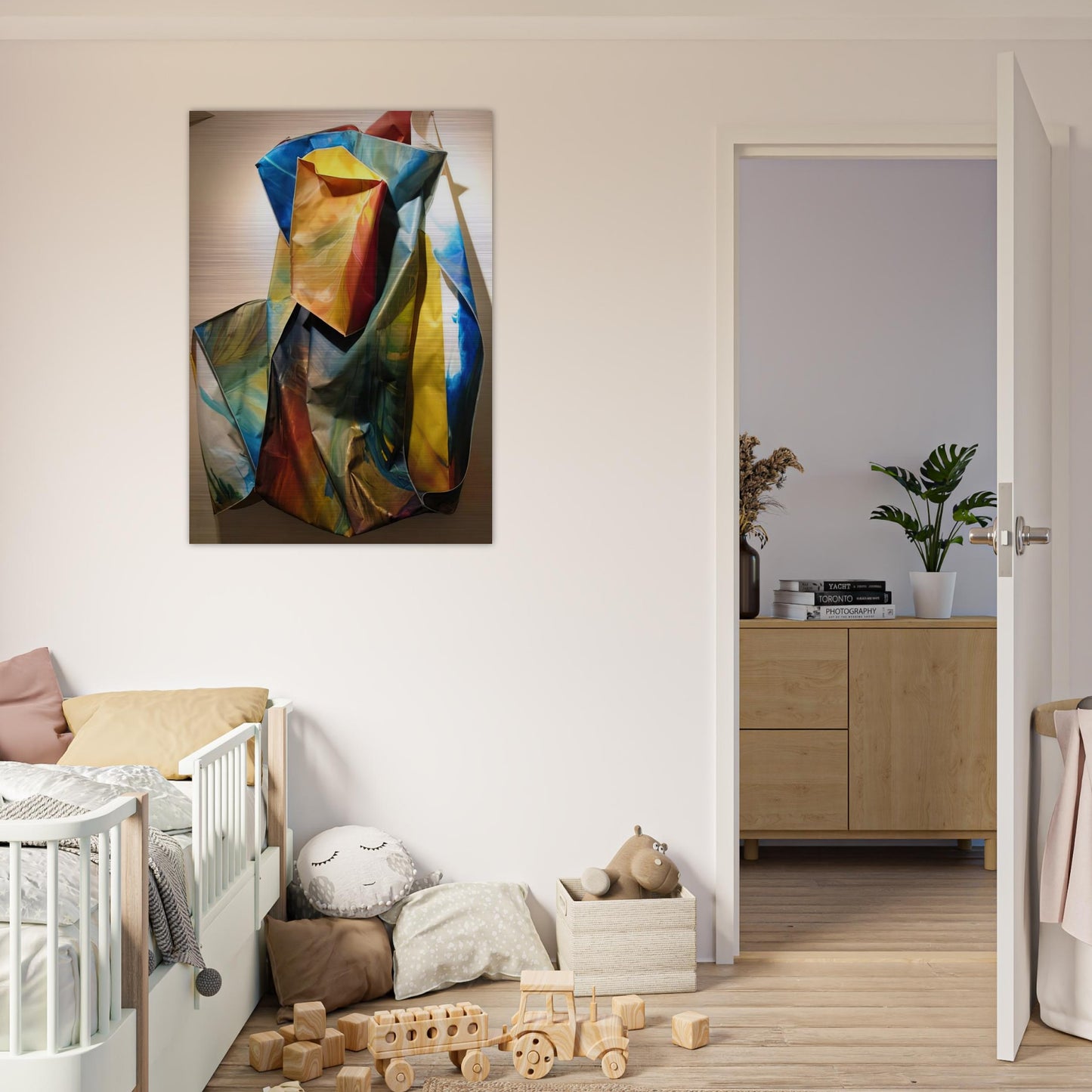Sac 1 - Sam Gilliam Brushed Aluminum Print - 70x100 cm / 28x40 inches | Sam Gilliam Aluminum Print | Sam Gilliam Prints