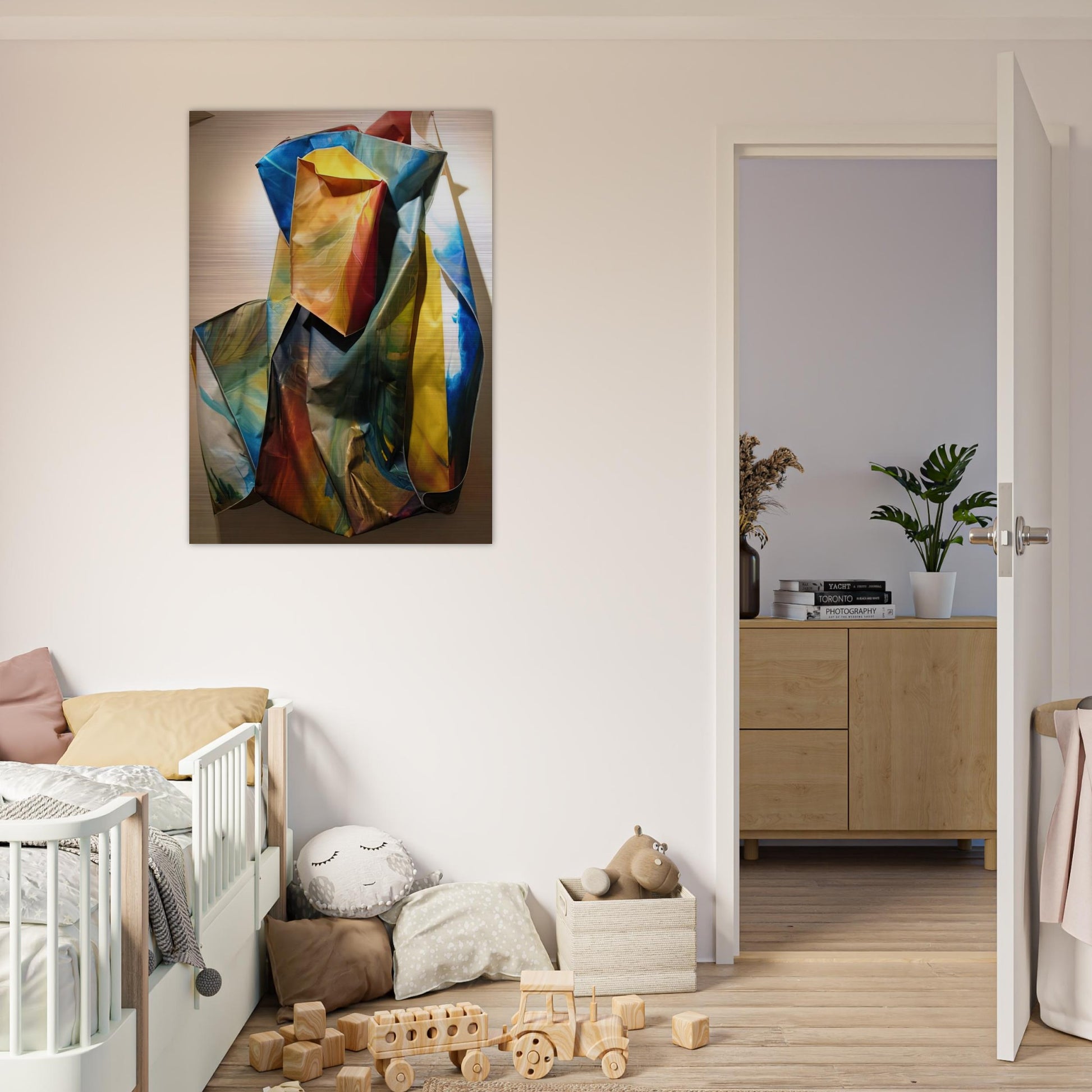 Sac 1 - Sam Gilliam Brushed Aluminum Print - 70x100 cm / 28x40 inches | Sam Gilliam Aluminum Print | Sam Gilliam Prints