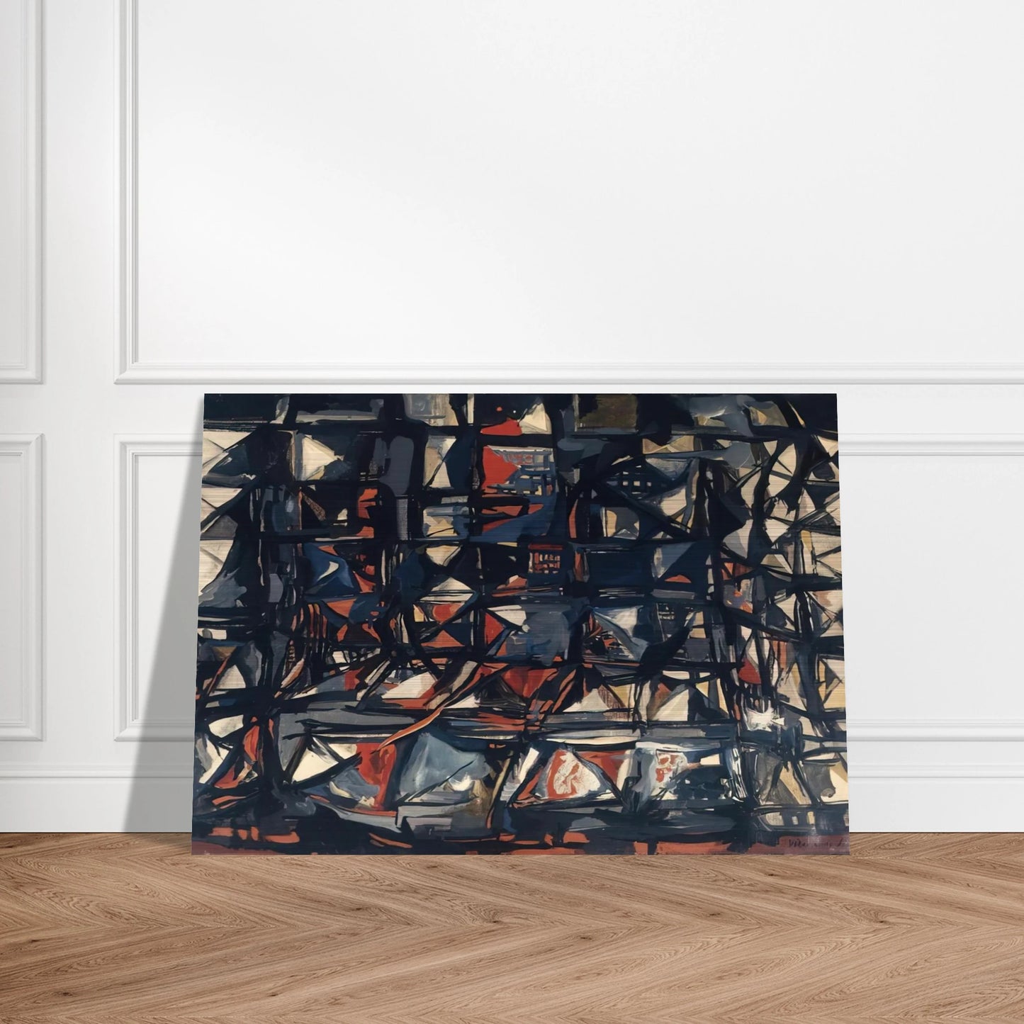 Untitled - 1955 - Maria Helena Vieira da Silva Brushed Aluminum Print - 70x100 cm / 28x40 inches | Maria Helena Vieira da Silva Aluminum Print | Maria Helena Vieira da Silva Prints