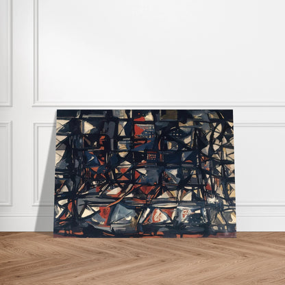 Untitled - 1955 - Maria Helena Vieira da Silva Brushed Aluminum Print - 70x100 cm / 28x40 inches | Maria Helena Vieira da Silva Aluminum Print | Maria Helena Vieira da Silva Prints