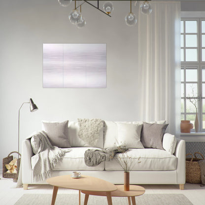 WHITE PAINTING THREE PANEL 1951 - Robert Rauschenberg Brushed Aluminum Print - 70x100 cm / 28x40 inches | Robert Rauschenberg Aluminum Print | Robert Rauschenberg Prints