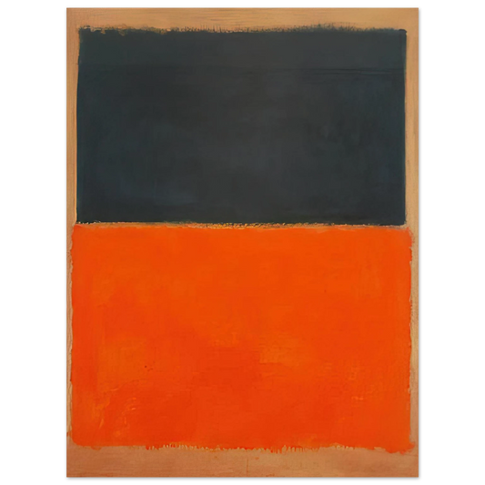 Mark Rothko - Green and Tangerine on Red - 1956 Wall Art - 21x29.7 cm / 8x12" - Fine Art Poster-canvas - -