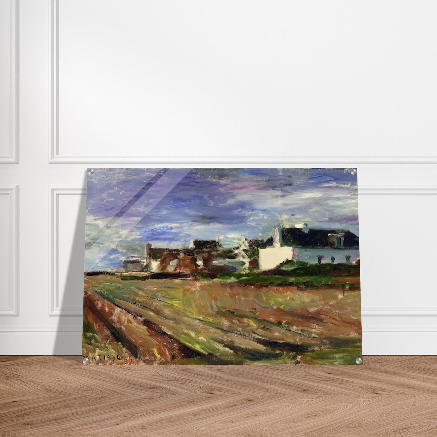 FARMS IN BRITTANY BELLE ILE 1897 - Henri Matisse Acrylic Print - 70x100 cm / 28x40″ inches | Henri Matisse Wall Art | Henri Matisse Prints