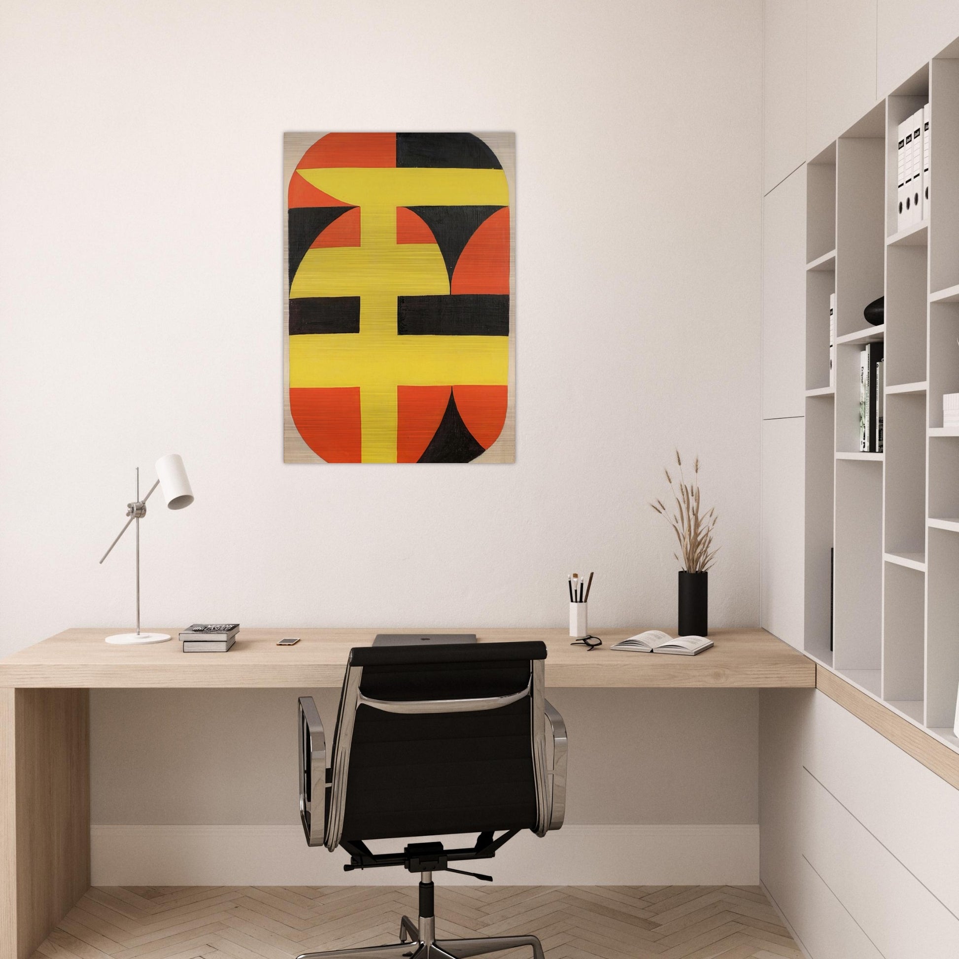 Siete - 1949 - Carmen Herrera Brushed Aluminum Print - 70x100 cm / 28x40 inches | Carmen Herrera Aluminum Print | Carmen Herrera Prints