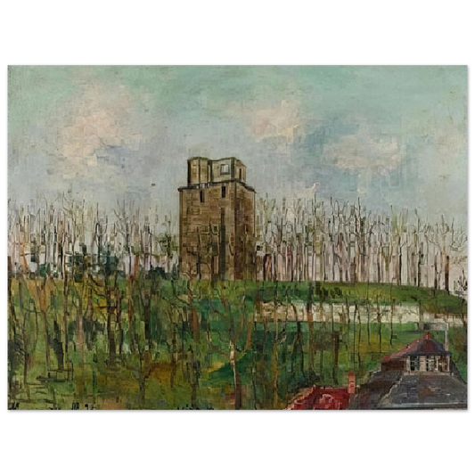 Maurice Utrillo - DONJON STREET  75x100 cm / 30x40inches Fine Art Poster