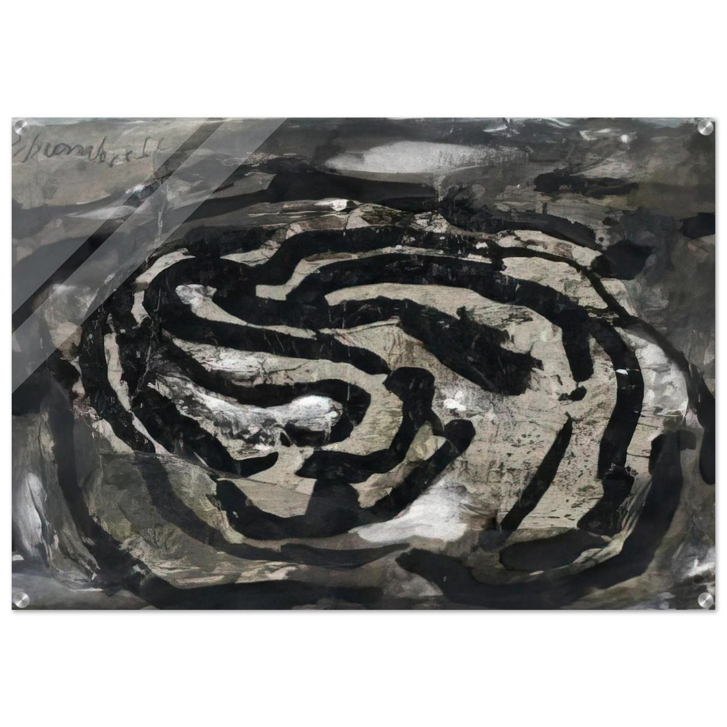 Untitled EL X - 1966 - Emil Schumacher Acrylic Print - 70x100 cm / 28x40″ inches