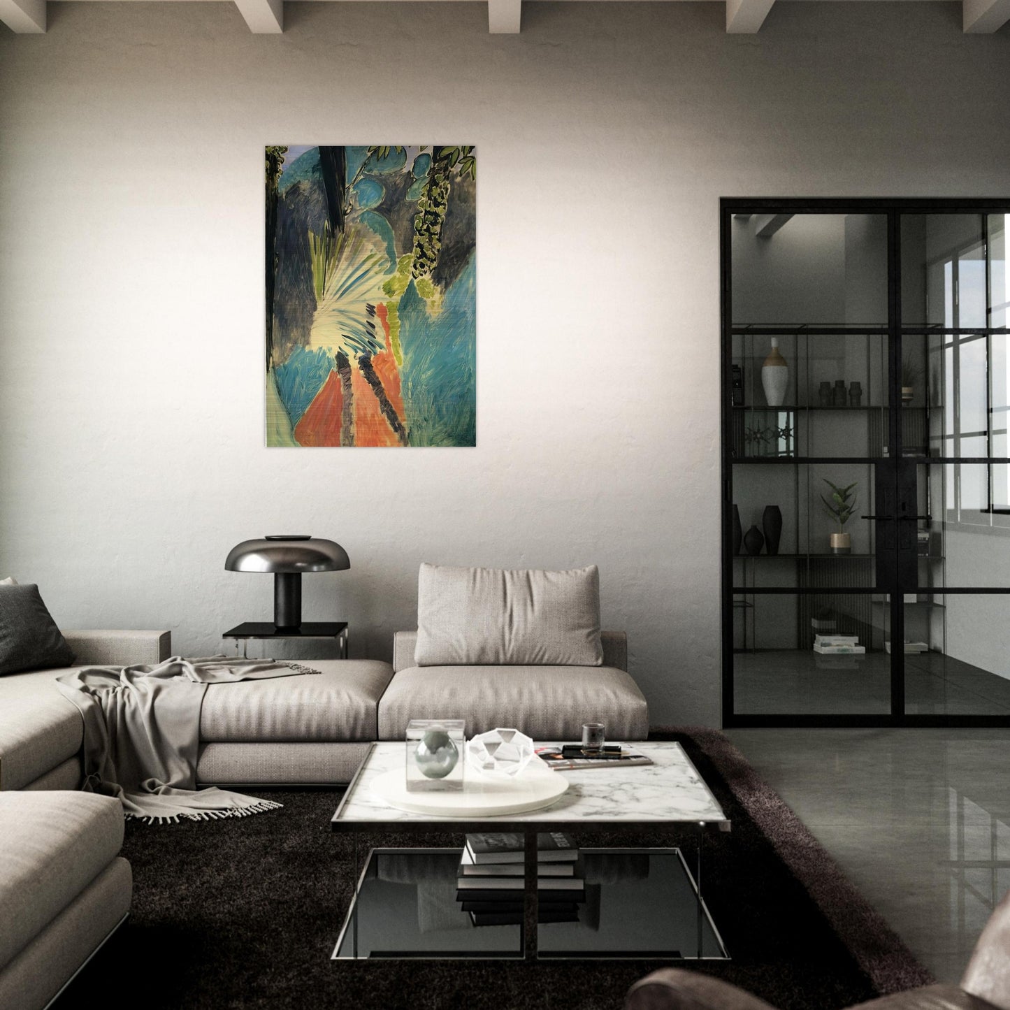 THE PALM 1912 - Henri Matisse Brushed Aluminum Print - 70x100 cm / 28x40 inches | Henri Matisse Aluminum Print | Henri Matisse Prints
