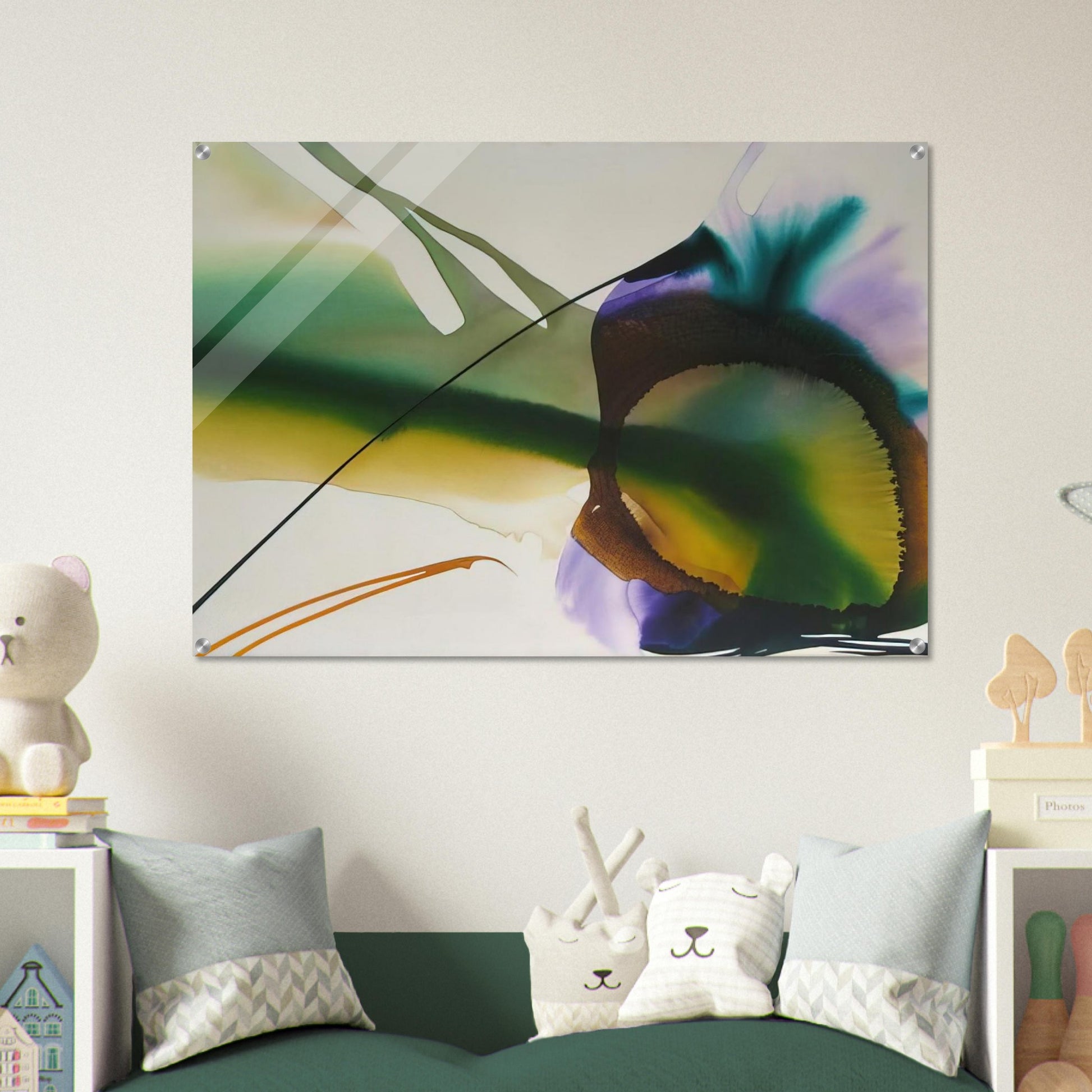 Phenomena Amber Sight - 1968 - Paul Jenkins Acrylic Print - 70x100 cm / 28x40″ inches