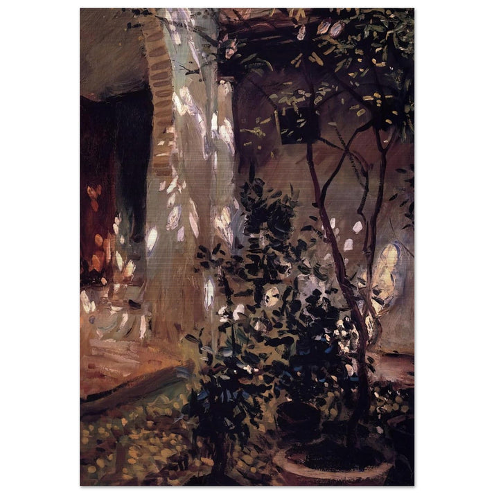 Granada. Sunspots - John Singer Sargent Brushed Aluminum Print - 70x100 cm / 28x40 inches | John Singer Sargent Aluminum Print | John Singer Sargent Prints