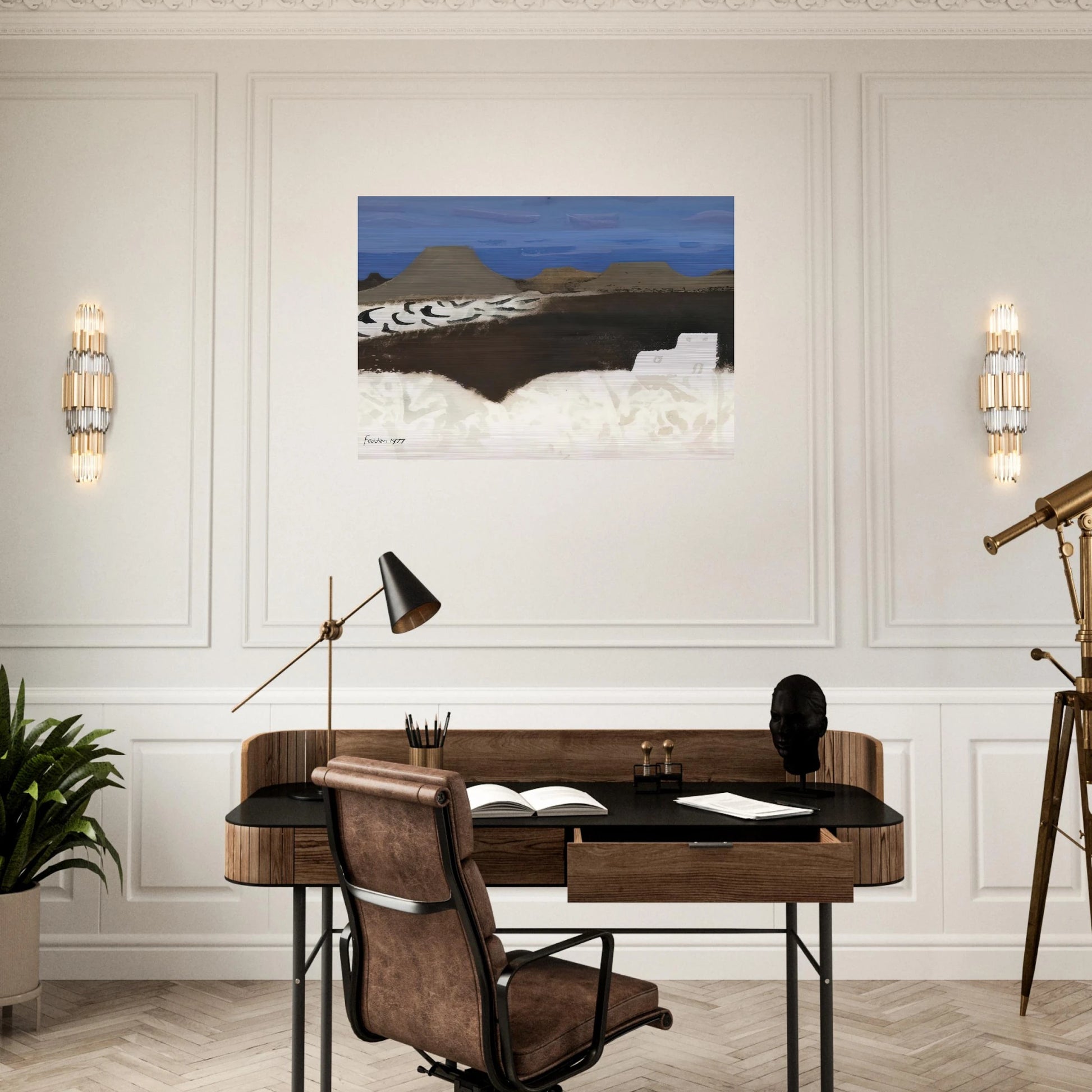 Lanzarote - 1977 - Mary Fedden Brushed Aluminum Print - 70x100 cm / 28x40 inches | Mary Fedden Aluminum Print | Mary Fedden Prints