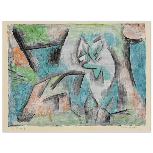 Paul Klee - A KIND OF CAT 1937  75x100 cm / 30x40inches Fine Art Poster