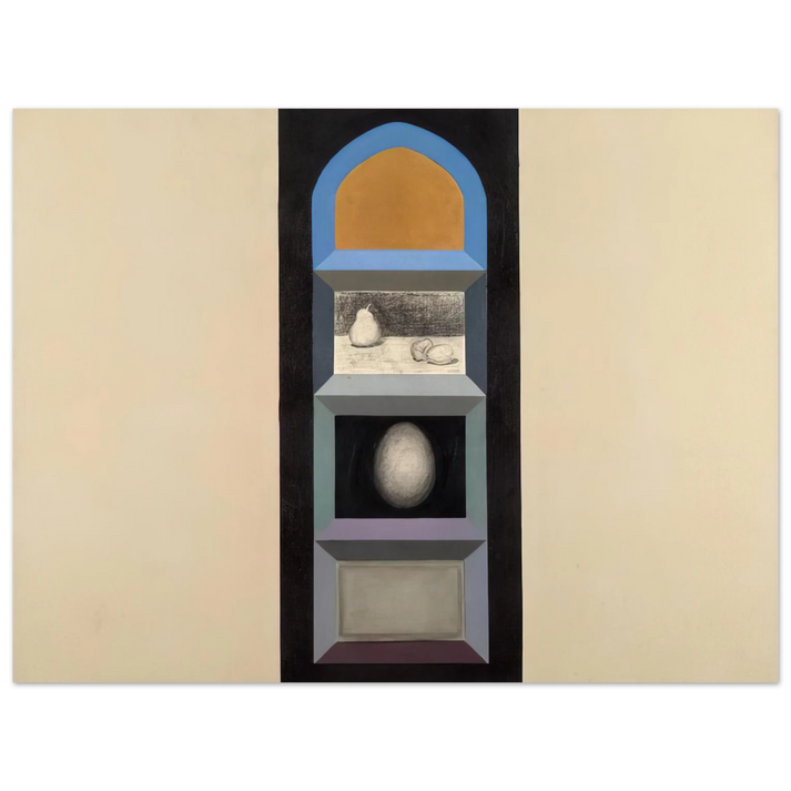 Miriam Schapiro - Shrine for R.K. II, 1963 - Feminist Art  75x100 cm / 30x40inches Fine Art Poster