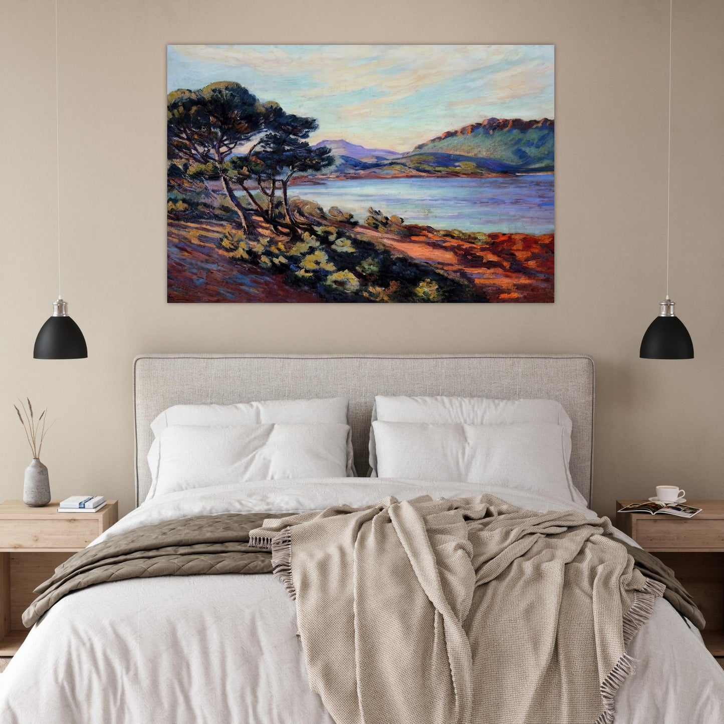 Agay Bay - 1910 - Armand Guillaumin Art Prints - 100x150 cm / 40x60″ inches | Armand Guillaumin Poster | Armand Guillaumin Prints
